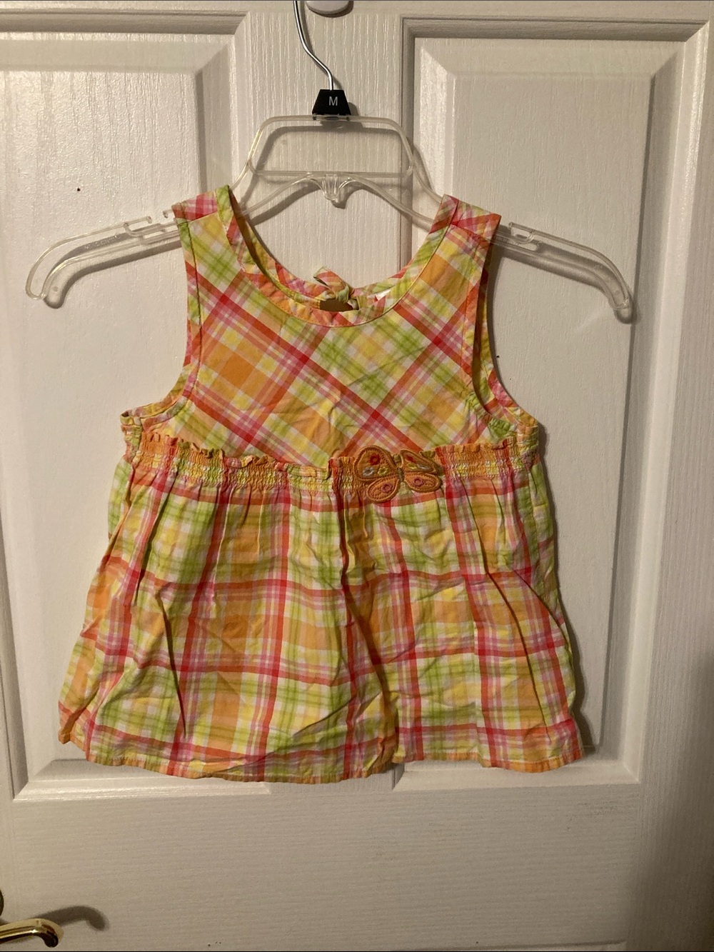 50% off bundled, Gymboree Yellow Pink Green Plaid Sleeveless Girl's Top